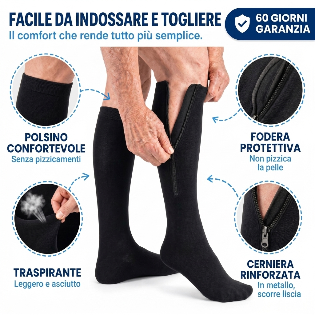 Gambaletti a Compressione con Cerniera